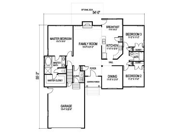 Floor Plan, 058H-0100