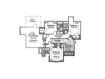 2nd Floor Plan, 002H-0066