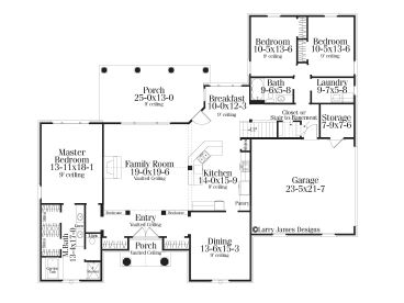 1st Floor Plan, 042H-0034