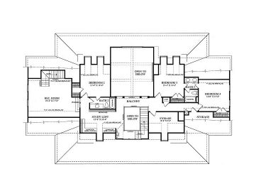 2nd Floor Plan, 063H-0056