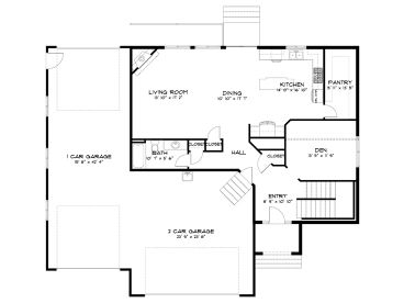 1st Floor Plan, 065H-0034