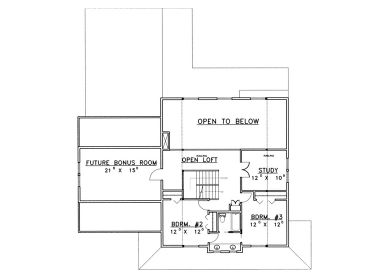 2nd Floor Plan, 012H-0053