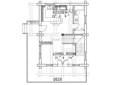 1st Floor Plan, 012L-0007
