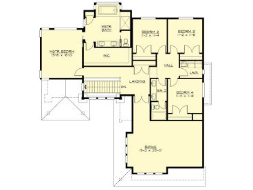 2nd Floor Plan, 035H-0138