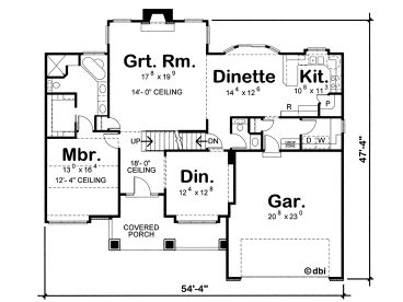 1st Floor Plan, 031H-0404