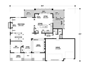 1st Floor Plan, 007H-0127
