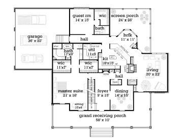 1st Floor Plan, 021H-0237