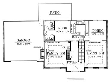 1st Floor Plan, 026H-0003