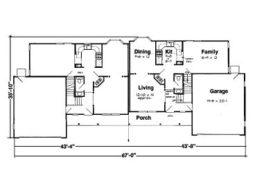 1st Floor Plan, 047M-0001