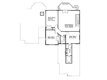 2nd Floor Plan, 025H-0001