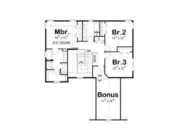 2nd Floor Plan, 031H-0249