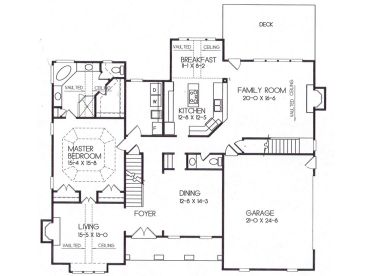 1st Floor Plan, 045H-0025