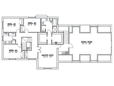 2nd Floor Plan, 012H-0019