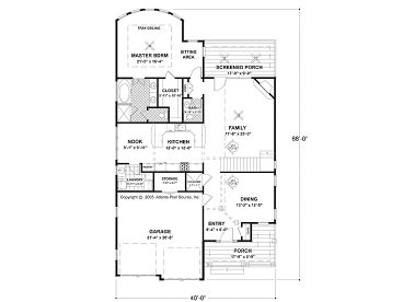 1st Floor Plan, 007H-0072