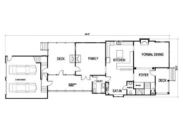 1st Floor Plan, 058H-0059