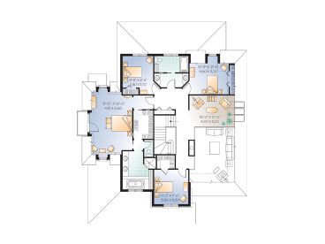 2nd Floor Plan, 027H-0197