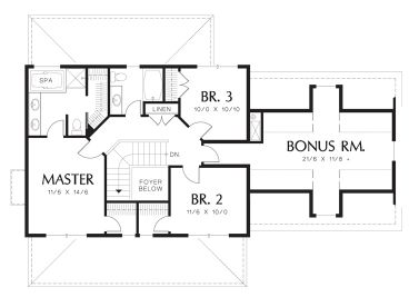 2nd Floor Plan, 034H-0316