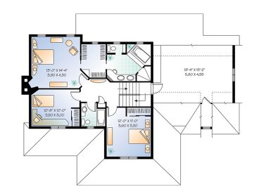 2nd Floor Plan, 027H-0050
