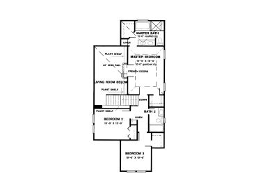 2nd Floor Plan, 054H-0045