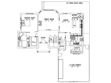 1st Floor Plan, 012H-0009