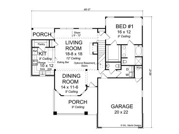 1st Floor Plan, 059H-0141