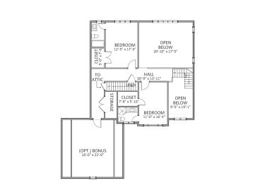 2nd Floor Plan, 067H-0045