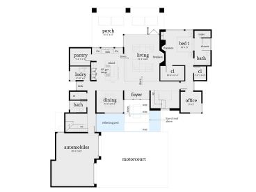 1st Floor Plan, 052H-0100