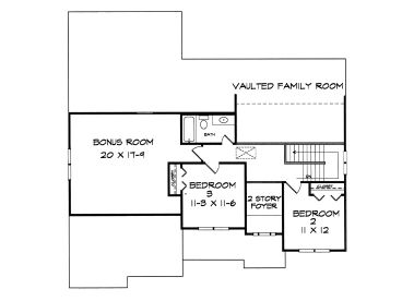 2nd Floor Plan, 019H-0125