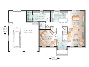 1st Floor Plan, 027H-0340