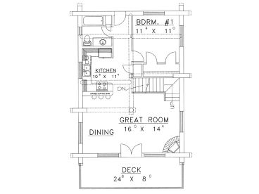 1st Floor Plan, 012L-0038