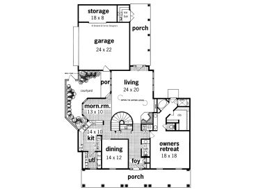 1st Floor Plan, 021H-0181