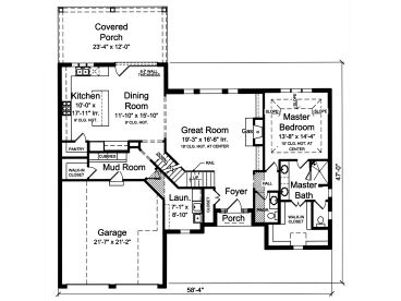1st Floor Plan, 046H-0147