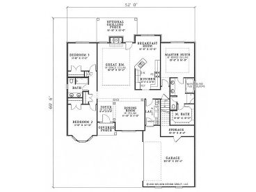 1st Floor Plan, 025H-0114