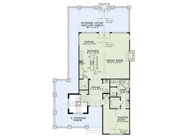 1st Floor Plan, 025H-0332