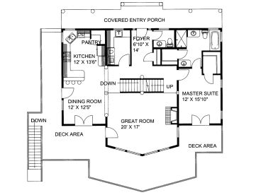 1st Floor Plan, 012H-0131
