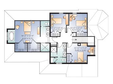 2nd Floor Plan, 027H-0282