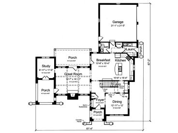 1st Floor Plan, 046H-0132