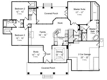 1st Floor Plan, 043H-0115