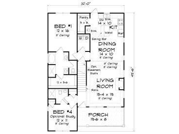 1st Floor Plan, 059H-0230