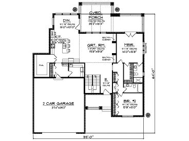1st Floor Plan, 020H-0217