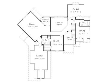 2nd Floor Plan, 061H-0189