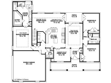 1st Floor Plan, 006H-0105
