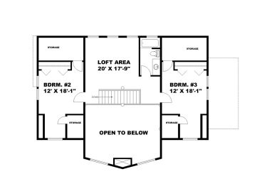 2nd Floor Plan, 012H-0313
