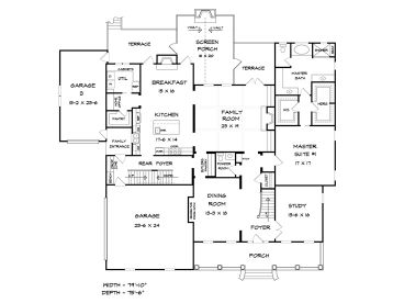1st Floor Plan, 019H-0155