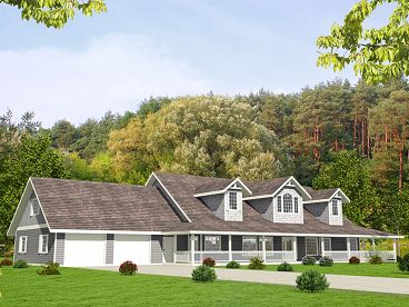 Country House Plan, 012H-0250