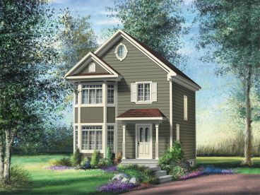 Small Victorian House Plan, 072H-0168