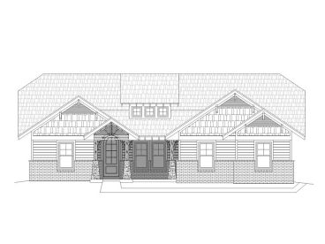 Craftsman House Plan, 062H-0080