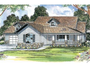 Country Craftsman Home, 051H-0024