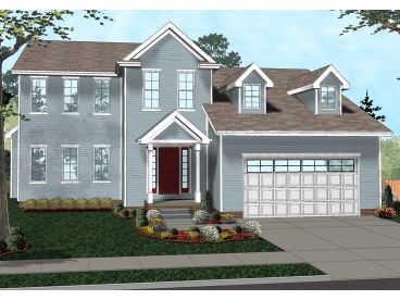 Two-Story House Plan, 050H-0111