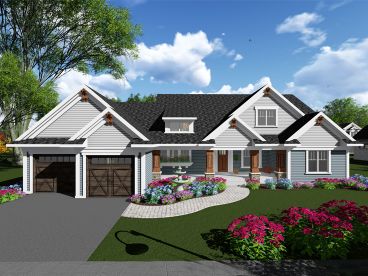 Craftsman House Plan, 020H-0411